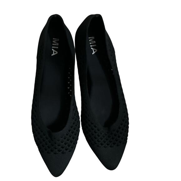 MIA Women's Kerri-K Ballet Knit Flats Black Size 9.5 - Picture 1 of 5